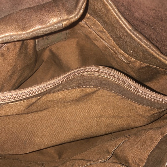 Rossi Firenze satchel brown distressed leather bag made in Florence Italy - Picture 6 of 14